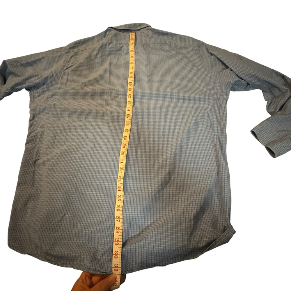 Ralph Lauren Ellington Men's Button Down Shirt Long Sleeve XL Blue Check Plaid - Picture 4 of 7